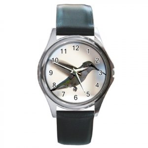 Hummingbird Round Metal Watch FREE SHIPPING