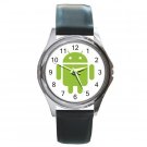 Android Green Robot Round Metal Watch FREE SHIPPING