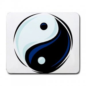 Yin Yang Symbol Large Mousepad  FREE SHIPPING