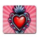 Red Heart Large Mousepad  FREE SHIPPING