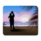 Couple in the Tropical Sunset Large Mousepad  FREE SHIPPING