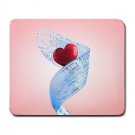 Heart in the Blue Ribbon Large Mousepad  FREE SHIPPING