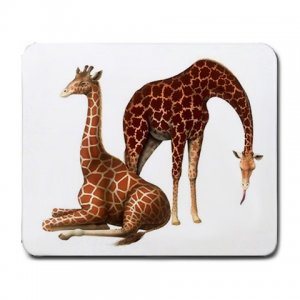 Giraffe Pair Large Mousepad  FREE SHIPPING