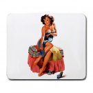 Pin-Up Girl with Towel Large Mousepad  FREE SHIPPING