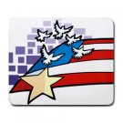 USA Flag with Peace Doves Large Mousepad  FREE SHIPPING