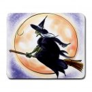 Flying Witch on the Broom Large Mousepad  FREE SHIPPING