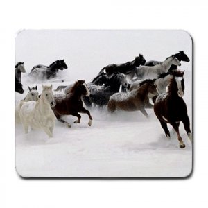 Galloping Horse Herd Large Mousepad  FREE SHIPPING