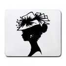 Silhouette of Lady Large Mousepad FREE SHIPPING