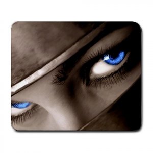 Blue Eyes Under the Veil Large Mousepad FREE SHIPPING