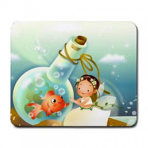 Fairy with Fish Large Mousepad FREE SHIPPING