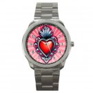 Red Heart Sports Metal Watch