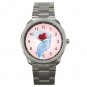 Heart in the Blue Ribbon Sports Metal Watch