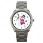 Snowman with Candy Cane Sports Metal Watch