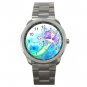 Cute Mermaid Sports Metal Watch