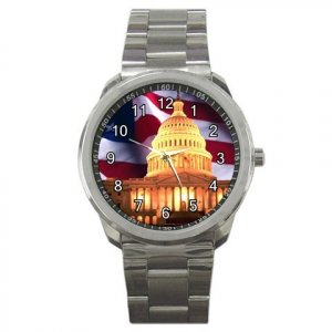 USA Capital Hill Washington DC Sports Metal Watch