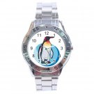 Penguin on the Ice Stainless Steel Analogue Men’s Watch