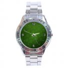 Android Pattern Green Robot Stainless Steel Analogue Men’s Watch FREE Shipping