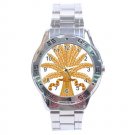 Harvest Wheat Bunch Fruit of the Earth Stainless Steel Analogue Men’s Watch FREE Shipping