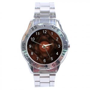 Leather Teeth Stainless Steel Analogue Men&acirc;��s Watch FREE Shipping