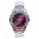 Purple Galactic Birth Stainless Steel Analogue Men’s Watch FREE Shipping