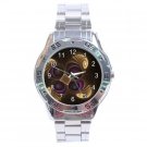 Fractal Impact Gold and Purple Stainless Steel Analogue Men’s Watch FREE Shipping
