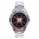 Pink Blurry Light Stainless Steel Analogue Men’s Watch FREE Shipping