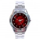 Red Light Circles Stainless Steel Analogue Men’s Watch FREE Shipping