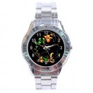Flower Fractal Art Design Stainless Steel Analogue Men’s Watch FREE Shipping