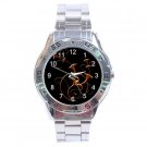 Copper Flower Plant Fractal Art Design Stainless Steel Analogue Men’s Watch FREE Shipping