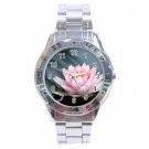 Water Lily and Lilypad Stainless Steel Analogue Men’s Watch FREE Shipping