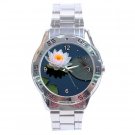 Water Lily and Lilypad Stainless Steel Analogue Men’s Watch FREE Shipping