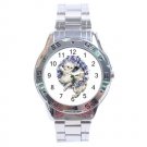 Cute White Kittens Cats in Blue Stainless Steel Analogue Men’s Watch FREE Shipping