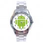 Android Green Robot Stainless Steel Analogue Men’s Watch FREE Shipping