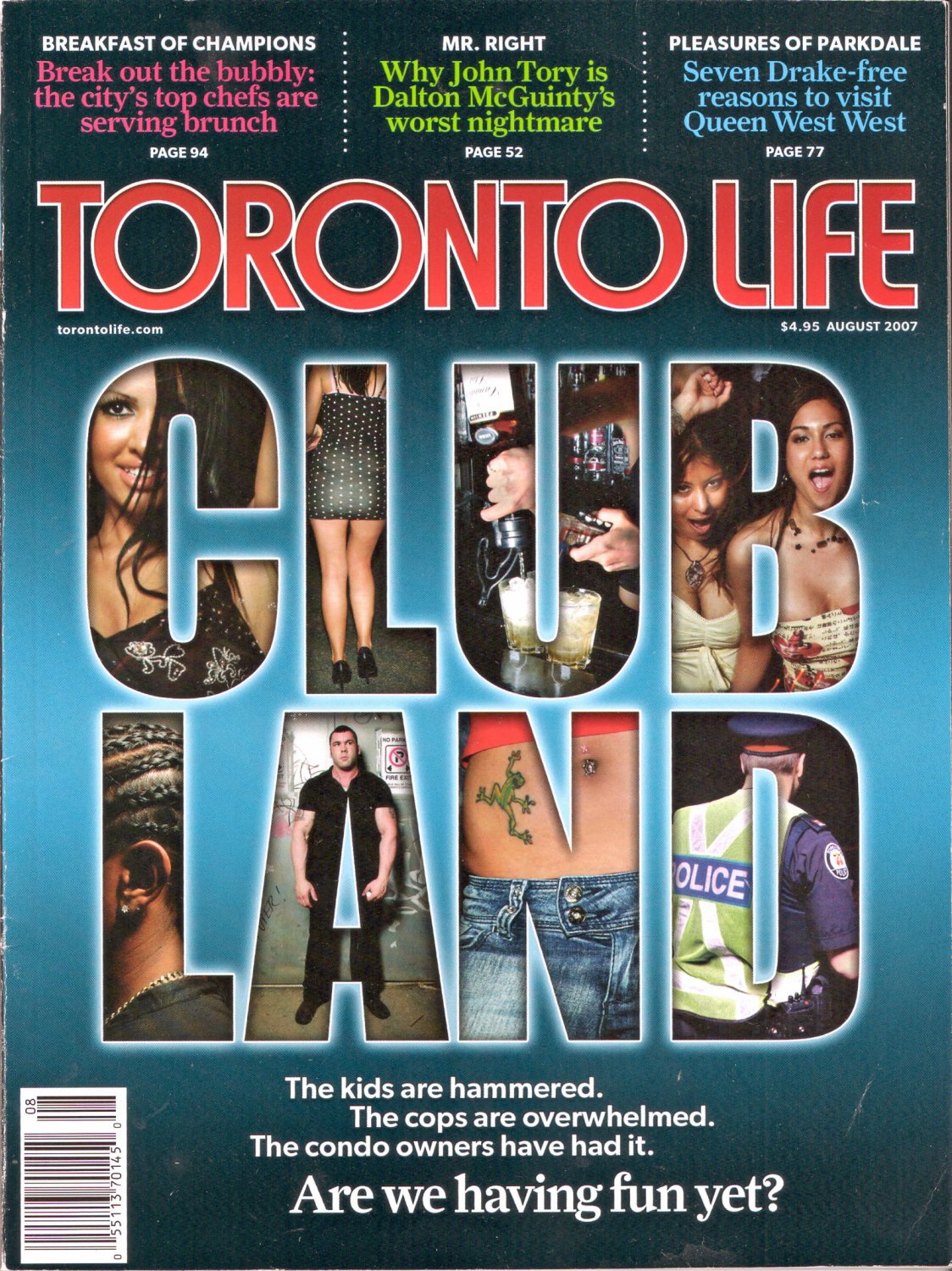 Toronto Life August 2007 Entertainment District Clubland