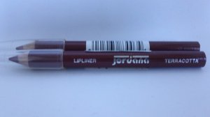 Jordana Mini Kohl Kajal Lipliner Lip Pencils Set of 2 Terracotta Terra Cotta
