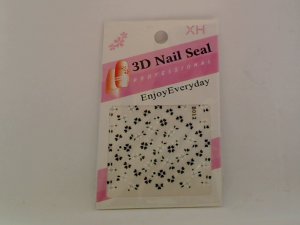 XH Professional 3D Nail Seal Art Decals Stickers Flowers Jewels
