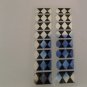 Modicure Nail Foil Wraps Polish Strips Seals Black Tie silver argyle