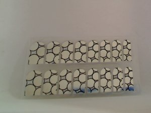 Modicure Nail Foil Wraps Polish Strips Seals Bubbles silver mirror