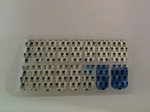 Modicure Nail Foil Wraps Polish Strips Seals Danger Skull and Cross-bones mirror
