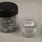 MAC Cosmetics Glitter Brillants sample 1/2 tsp jar Silver Original RARE