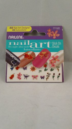 Nailene Nail Art Stickers Decals Designs Spring Flowers Butterflies Hearts