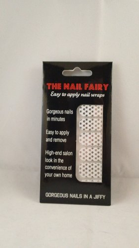 The Nail Fairy Metallic Silver Stars Foils Designer Wraps Shields Art Polish Strips Decals