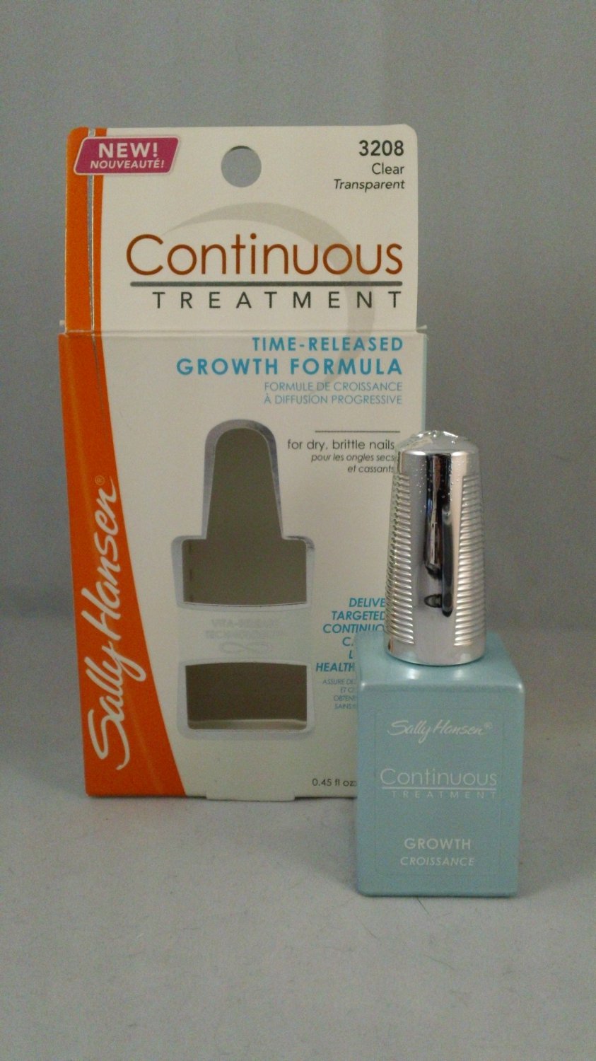 Sally Hansen Continuous Treatment Time Released Growth Formula Nail lacquer polish clear base coat