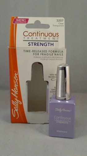 Sally Hansen Continuous Treatment Time Released Strength Nail lacquer polish Clear base coat