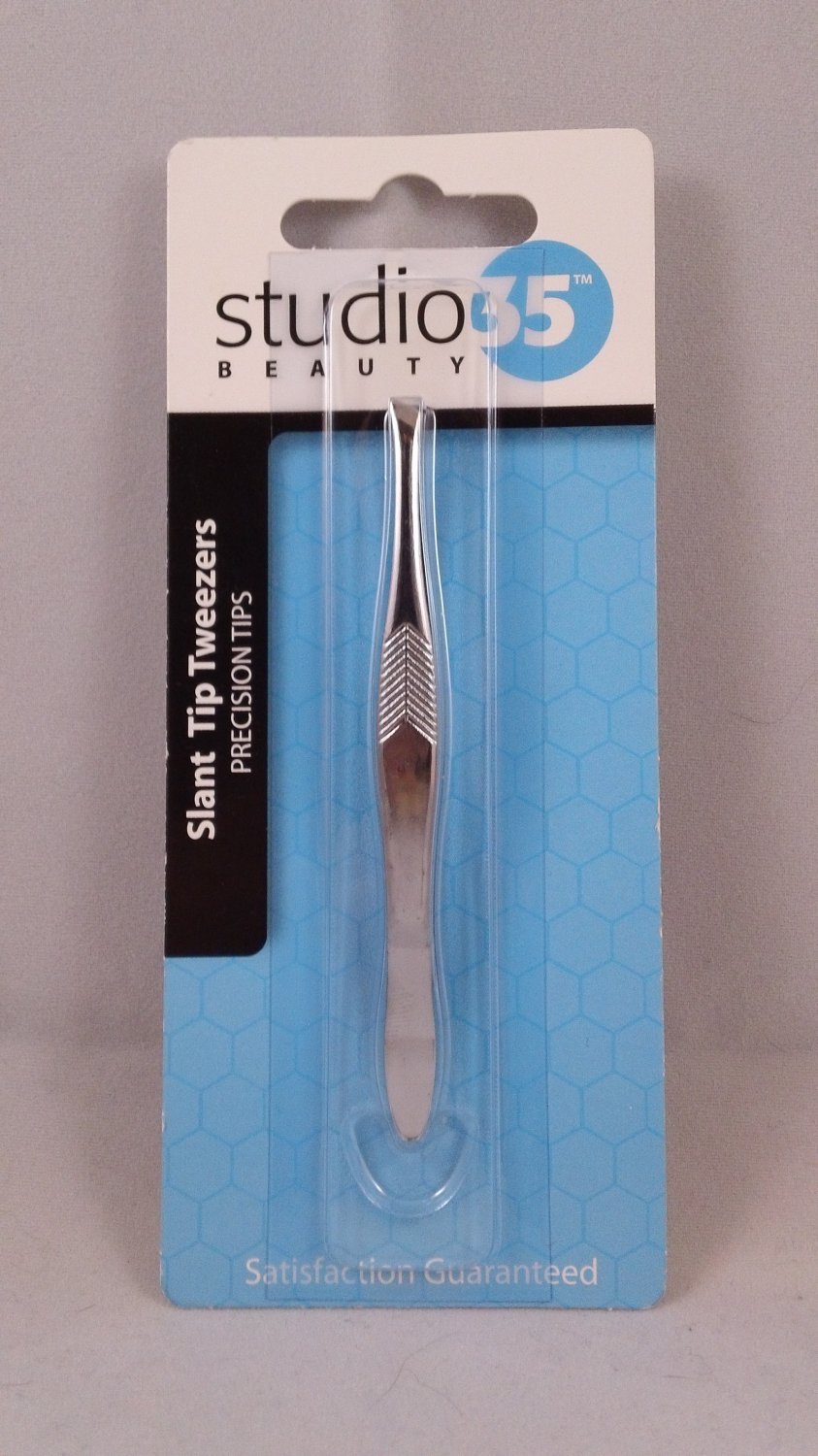 Studio 35 Beauty Slant Tip Tweezers tweezer facial hair removal tool