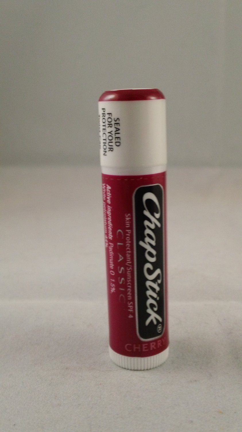 Chapstick Lot of 3 Lip Protectant Balm Sunscreen Classic Cherry SPF 4