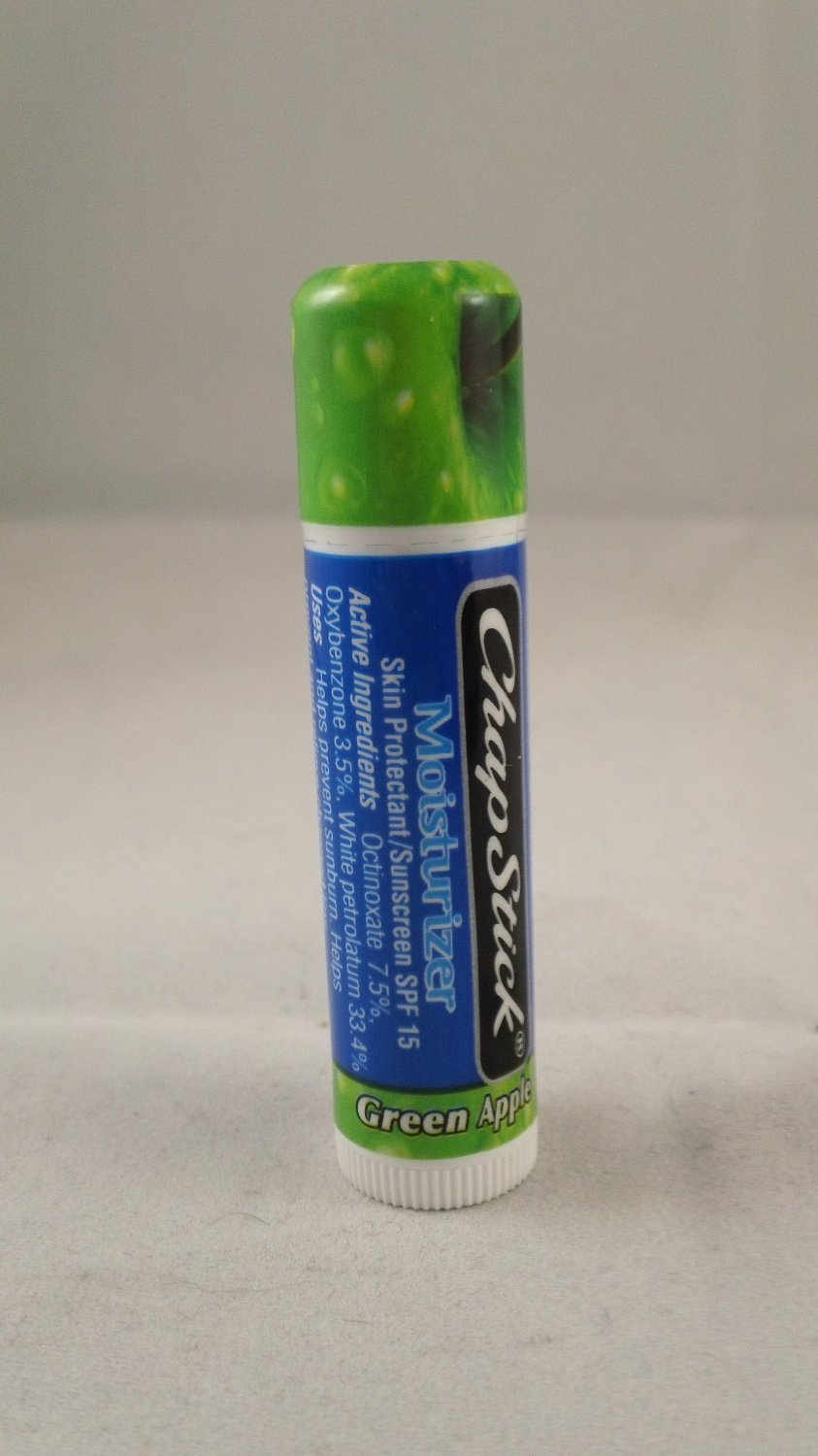 Chapstick Lot of 3 Moisturizer Lip Protectant Balm Sunscreen Green