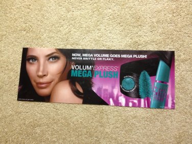 Maybelline Volum'Express Mega Plush Mascara Product Display Poster