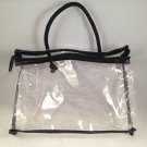 Clear Zippered Travel Bag with Handle makeup cosmetic case clutch beauty Clear Zippered Travel Bag with Handle makeup cosmetic case clutch beauty