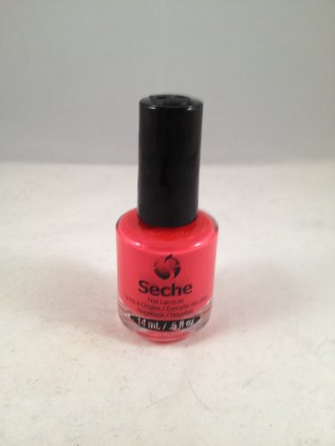Seche Nail Lacquer Coral color polish bright coral creme